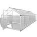 Greenhouse Aluminium 481x250x195 cm 23.44 m³