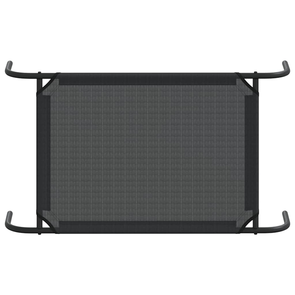 Elevated Dog Bed Black S Textilene