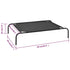 Elevated Dog Bed Black S Textilene