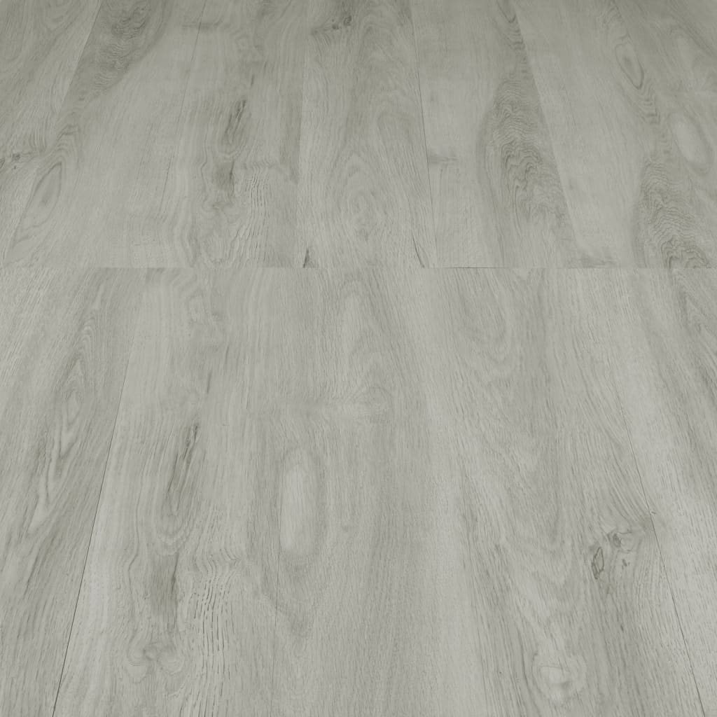 Self-adhesive Flooring Planks 4.46 m² 3 mm PVC Light Grey