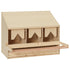 Chicken Laying Nest 3 Compartments 72x33x54 cm Solid Pine Wood