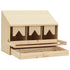 Chicken Laying Nest 3 Compartments 72x33x54 cm Solid Pine Wood