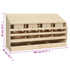 Chicken Laying Nest 4 Compartments 106x40x59 cm Solid Pine Wood