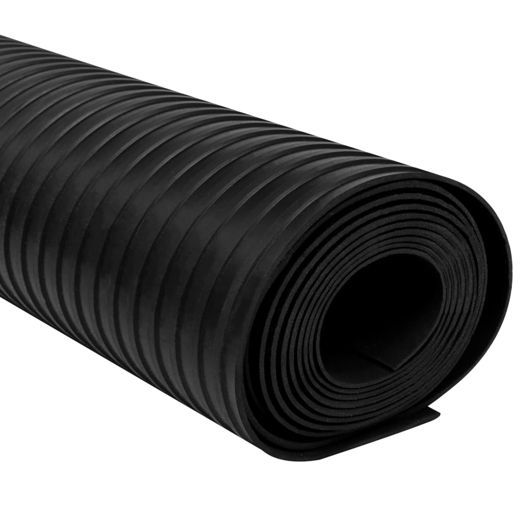 Floor Mat Anti-Slip Rubber 1.5x4 m 3 mm Wide Rib