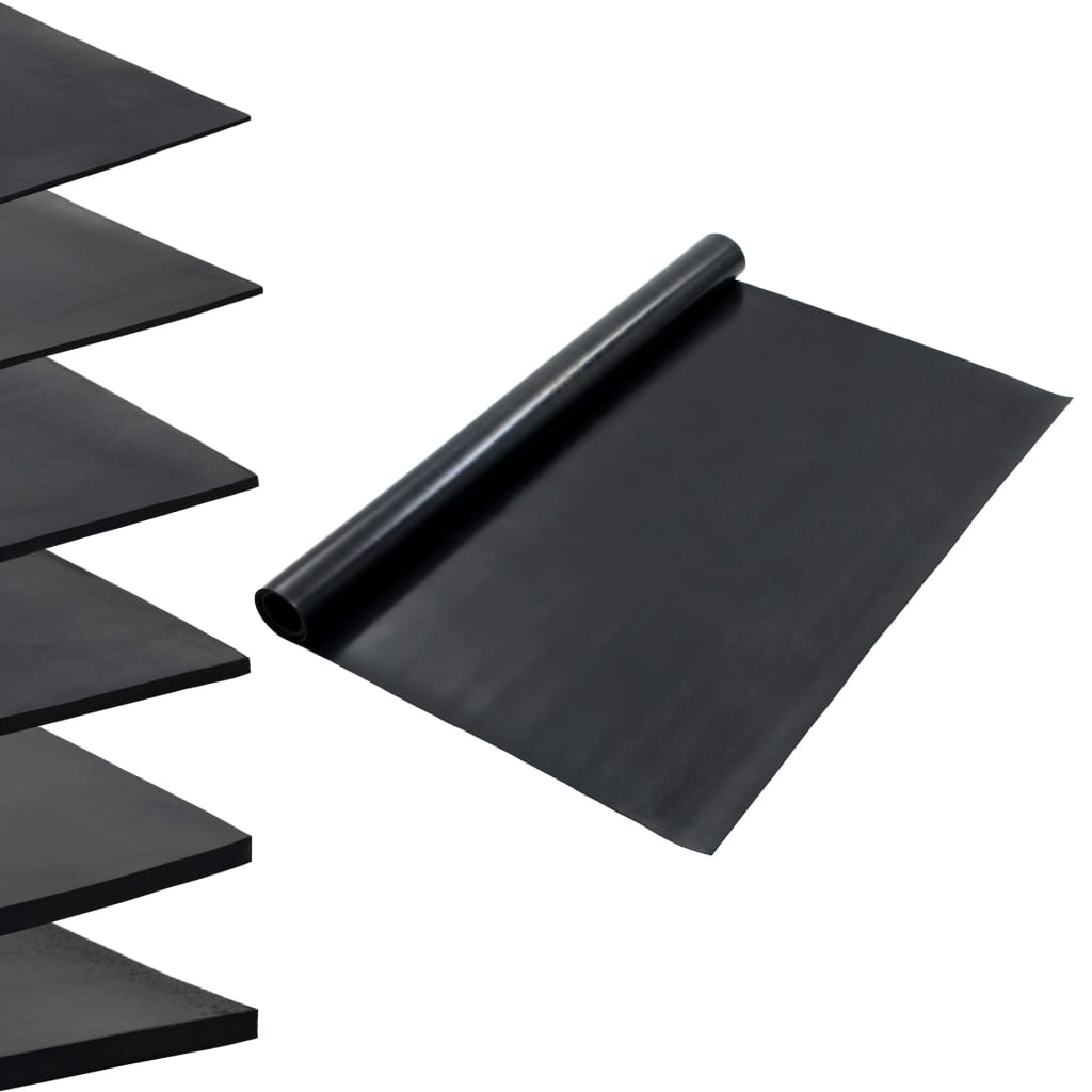 Floor Mat Anti-Slip Rubber 1.2x2 m 2 mm Smooth