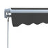 Folding Awning Manual Operated 300 cm Anthracite