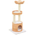 Cat Tree with Sisal Scratching Post Natural Willow Wood