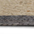 Handmade Rug Jute with Dark Grey Border 120 cm