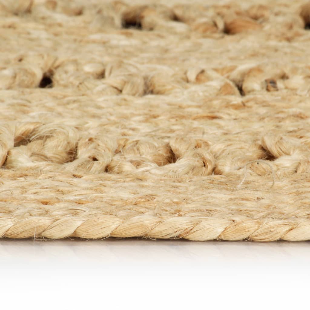 Handmade Rug Braided Jute 150 cm