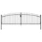 Double Door Fence Gate with Spear Top 400x150 cm