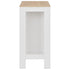 Bar Table with Shelf White 110x50x103 cm