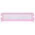 Toddler Safety Bed Rail Pink 120x42 cm Polyester