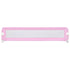 Toddler Safety Bed Rail Pink 180x42 cm Polyester