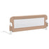 Toddler Safety Bed Rail Taupe 120x42 cm Polyester