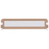 Toddler Safety Bed Rail Taupe 180x42 cm Polyester