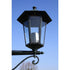 Garden Light Post 2-arms 215 cm Dark Green/Black Aluminium
