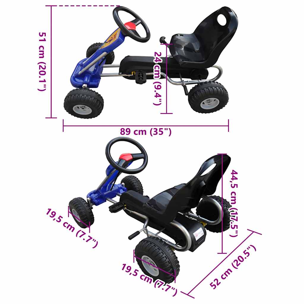 Pedal Go Kart Blue