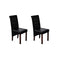 Dining Chairs 2 pcs Black Faux Leather