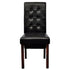 Dining Chairs 2 pcs Black Faux Leather