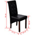 Dining Chairs 2 pcs Black Faux Leather