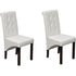 Dining Chairs 2 pcs White Faux Leather