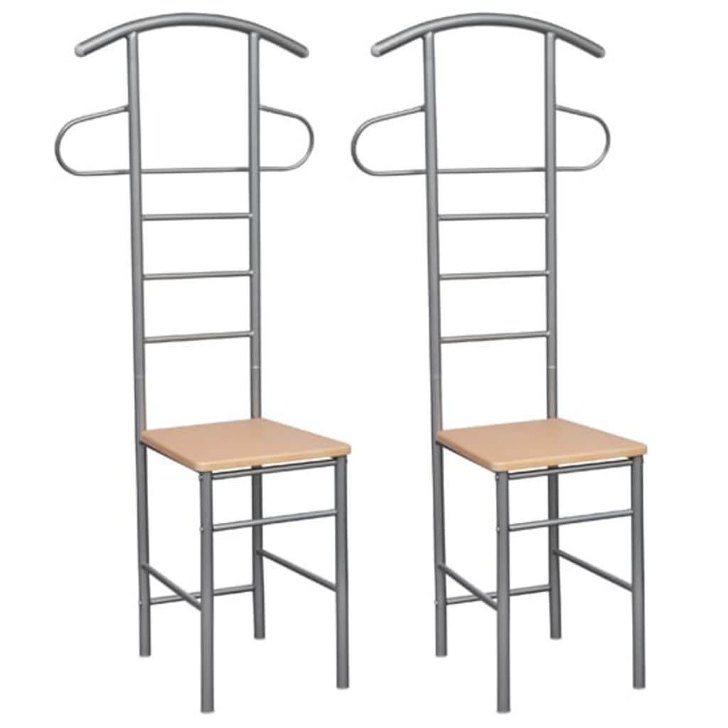 Gentleman's Valet Chairs 2 pcs Metal