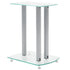 Aluminum Speaker Stands Transparent Safety Glass 2pcs