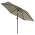 Garden Parasol Sand White 3m Steel Pole