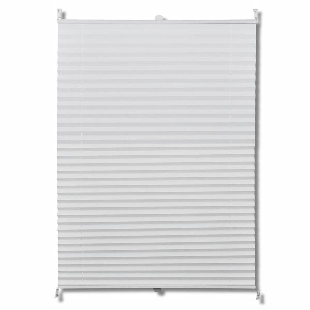 Plisse Blind 40x100cm White Pleated Blind