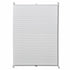 Plisse Blind 40x100cm White Pleated Blind