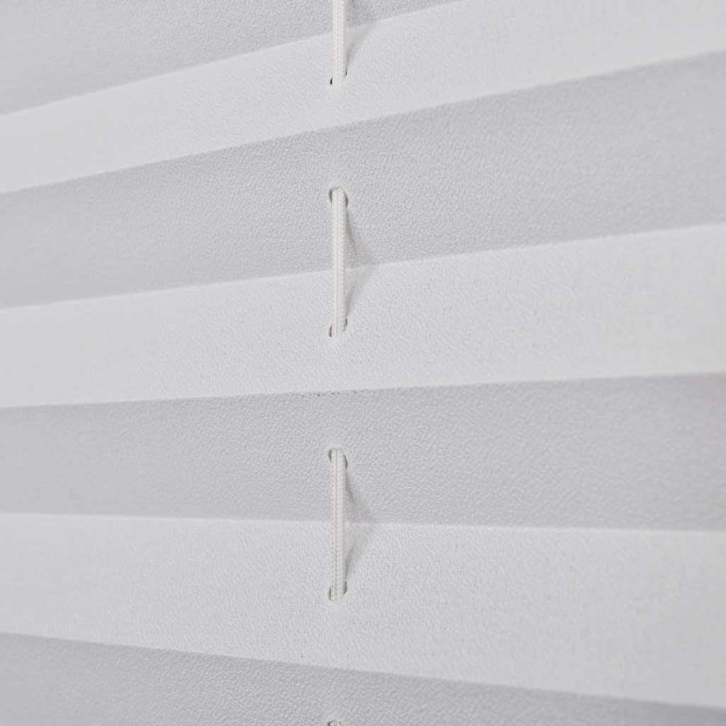 Plisse Blind 40x100cm White Pleated Blind