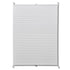 Plisse Blind 50x125cm White Pleated Blind