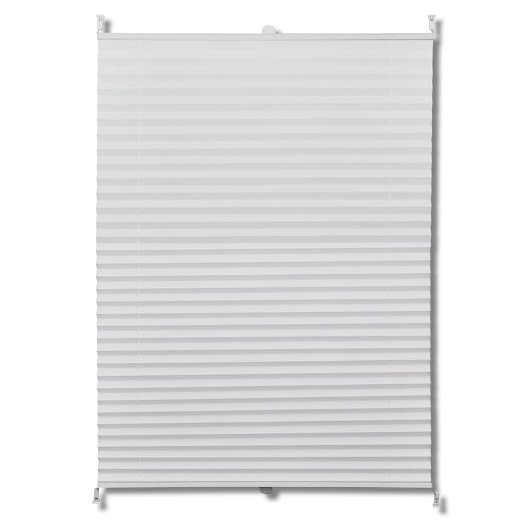 Plisse Blind 50x150cm White Pleated Blind