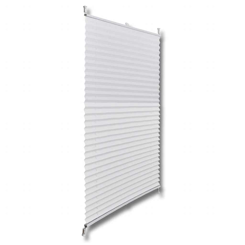 Plisse Blind 50x150cm White Pleated Blind