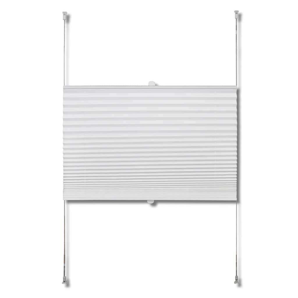 Plisse Blind 50x150cm White Pleated Blind