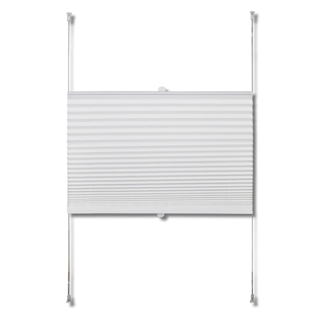 Plisse Blind 70x150cm White Pleated Blind