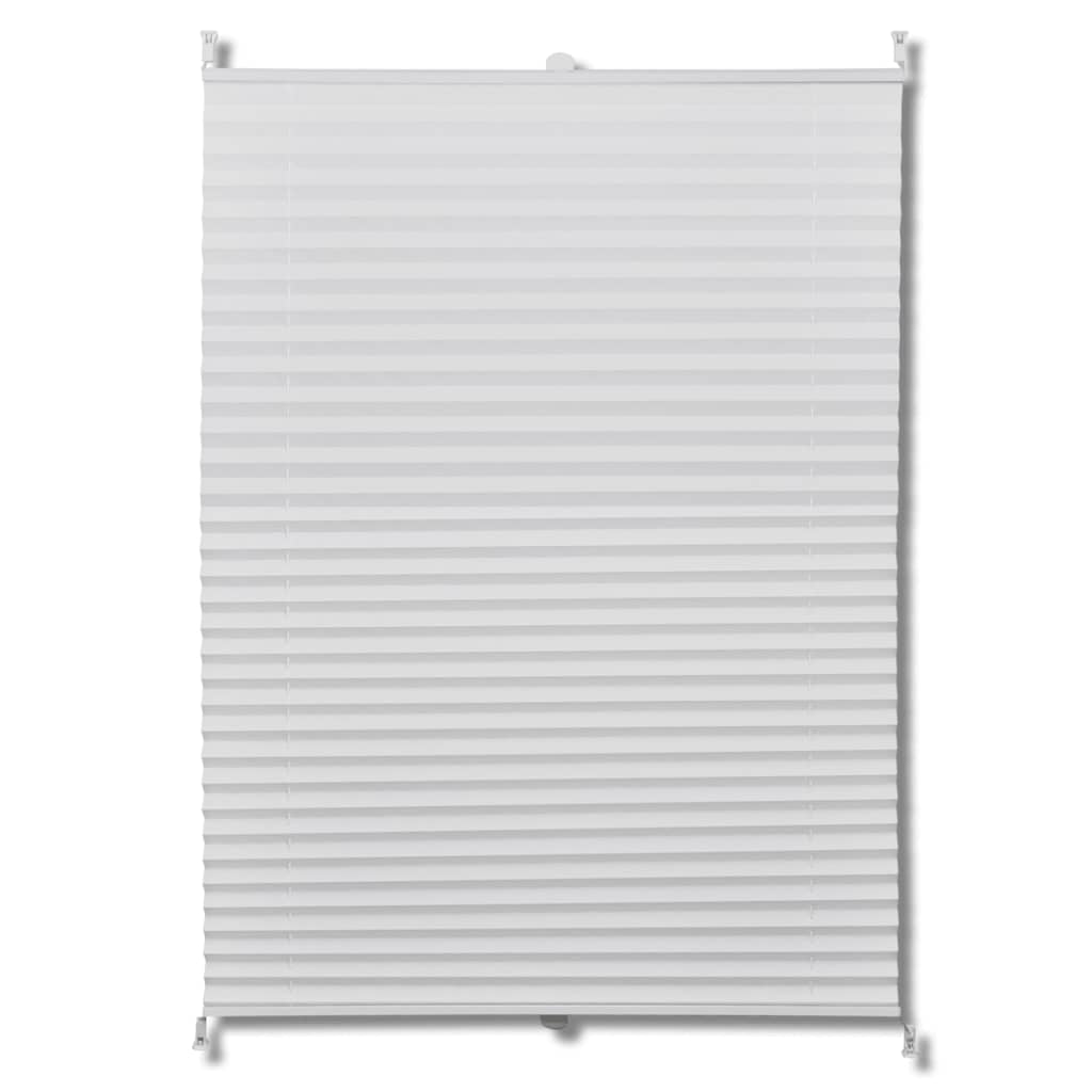 Plisse Blind 80x200cm White Pleated Blind