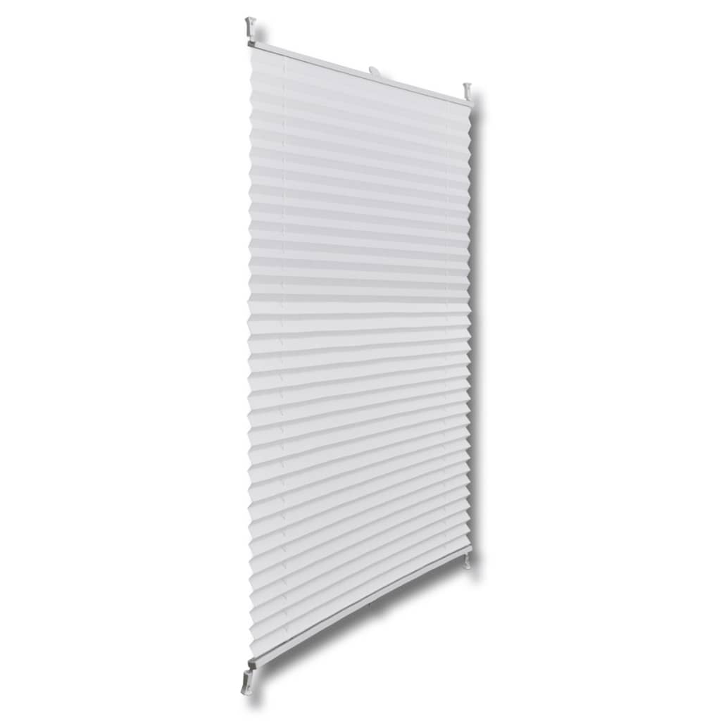 Plisse Blind 80x200cm White Pleated Blind