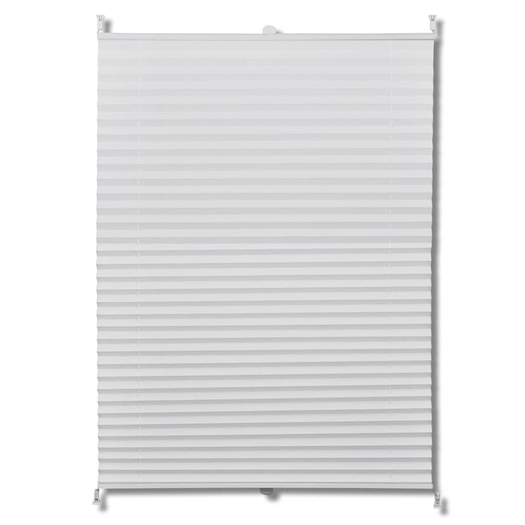 Plisse Blind 90x150cm White Pleated Blind