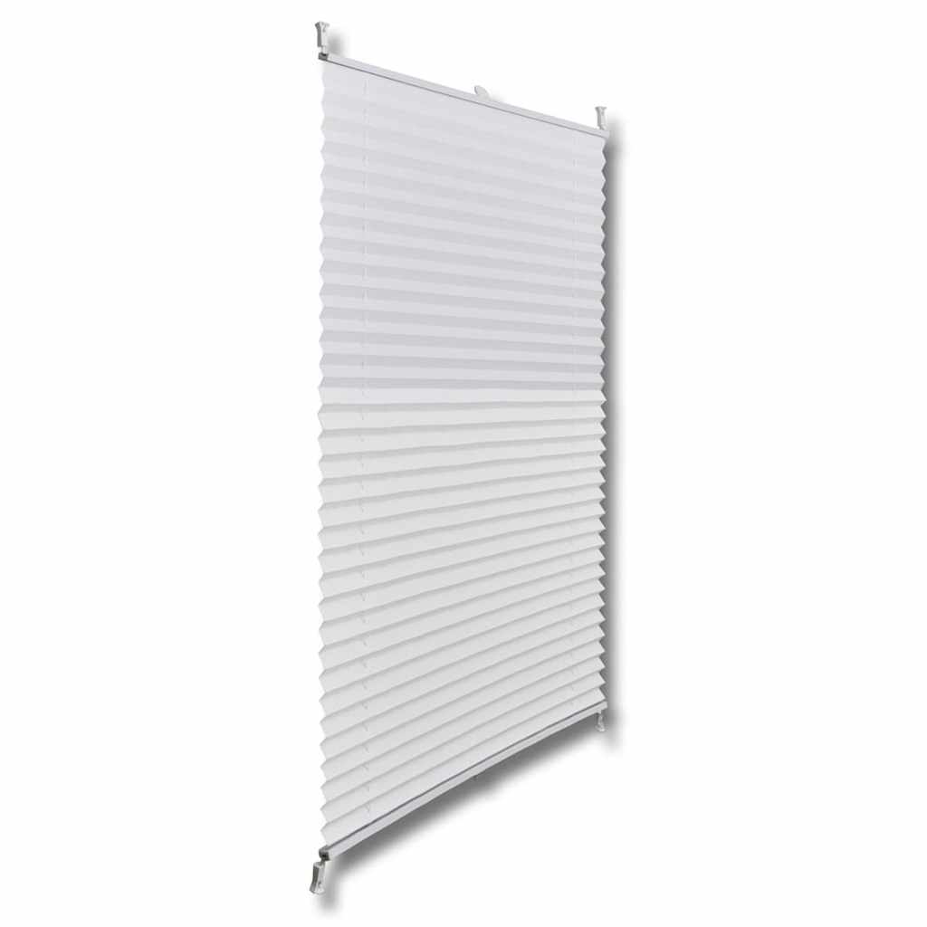 Plisse Blind 90x150cm White Pleated Blind