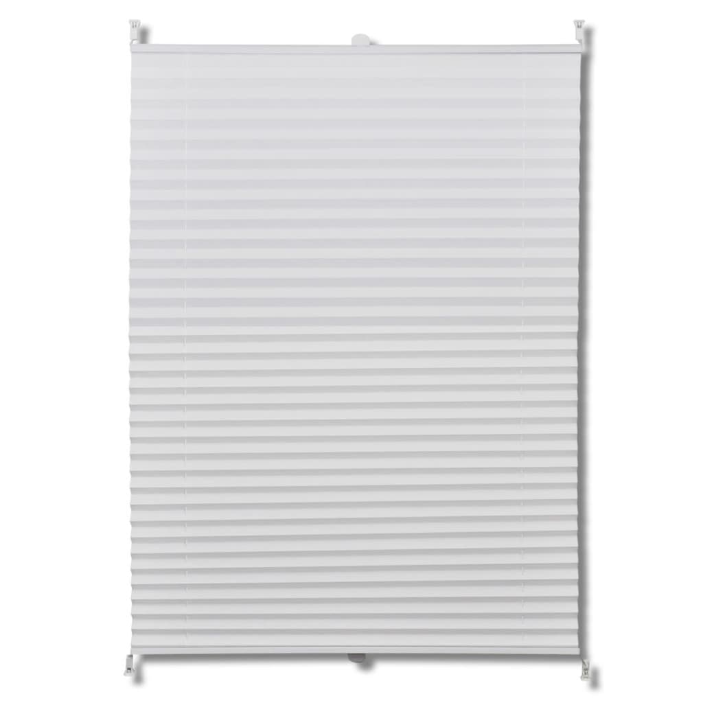 Plisse Blind 110x100 cm White Pleated Blind