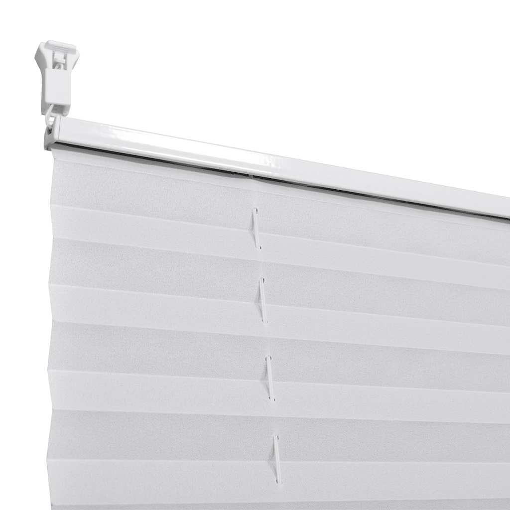 Plisse Blind 110x100 cm White Pleated Blind