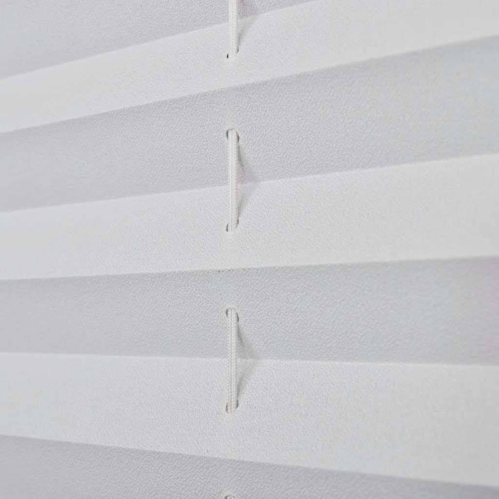 Plisse Blind 110x100 cm White Pleated Blind