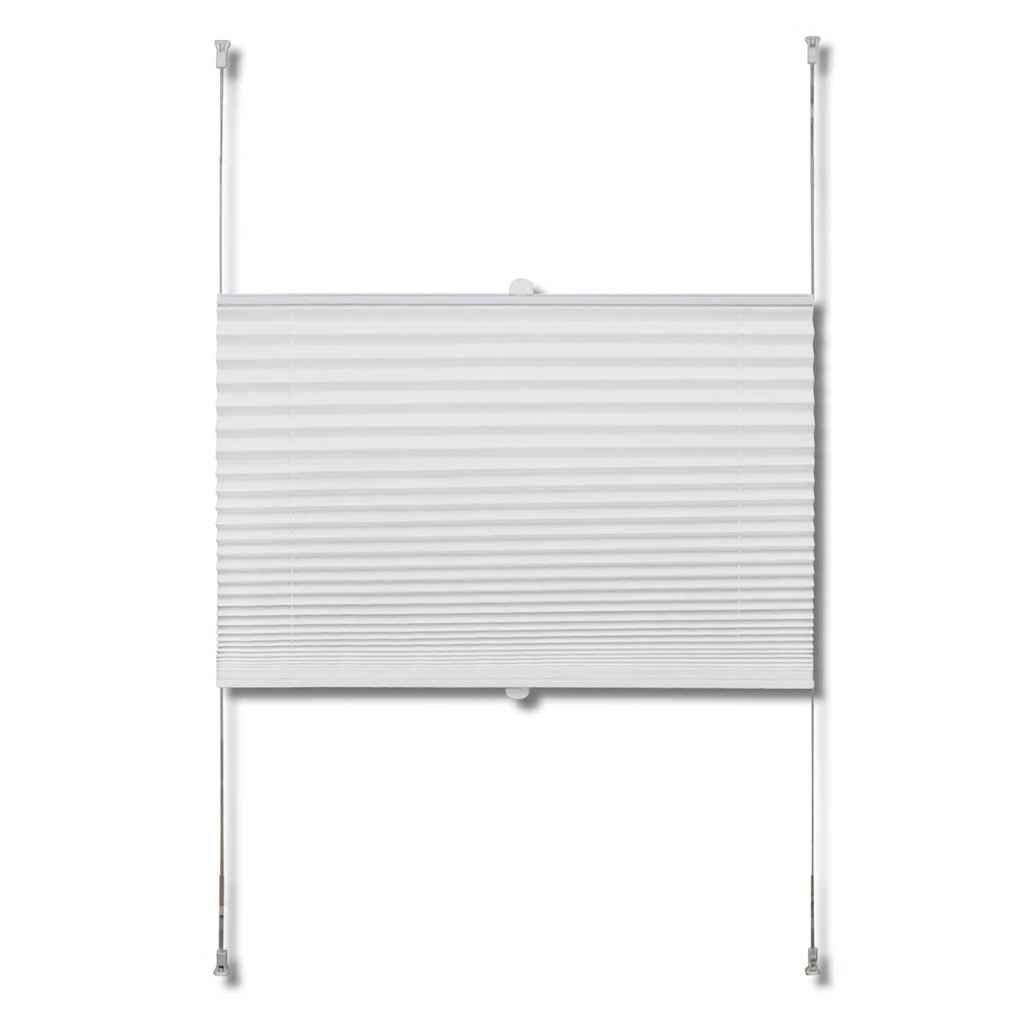 Plisse Blind 110x150cm White Pleated Blind