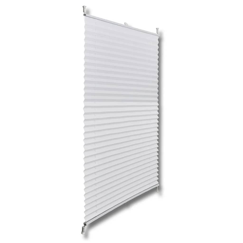 Plisse Blind 110x200cm White Pleated Blind