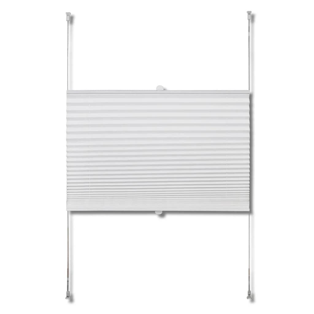 Plisse Blind 110x200cm White Pleated Blind