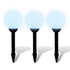 Outdoor Pathway Lamps 3 pcs LED 20 cm with Ground Spike