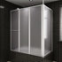 Shower Bath Screen Wall L Shape 70 x 120 x 137 cm 4 Panels Foldable