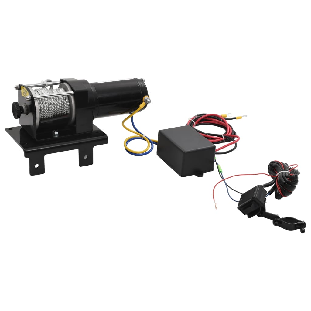 Electric Winch 1360 KG Plate Roller Fairlead Wireless Remote Control