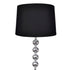 Floor Lamp Shade with High Stand 4 Ball Stack Decoration Black